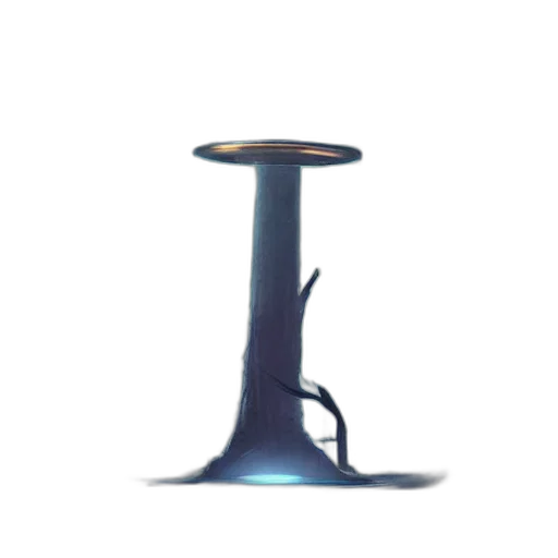 furniture, staff, umbrella, jewelry, 3d render, concept art, photorealistic, vaporwave transparent PNG cut-out