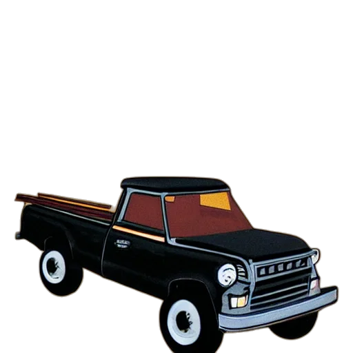 car, weapon, 3d render, concept art, cartoon, pixel art, flying, pickup transparent PNG cut-out