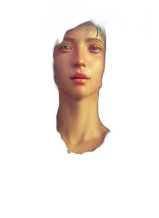face, mask, robot, creature, 3d render, photorealistic, concept art, pixel art transparent PNG cut-out