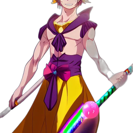 staff, sword, weapon, fantasy art, pixel art, concept art, anime, neon transparent PNG cut-out
