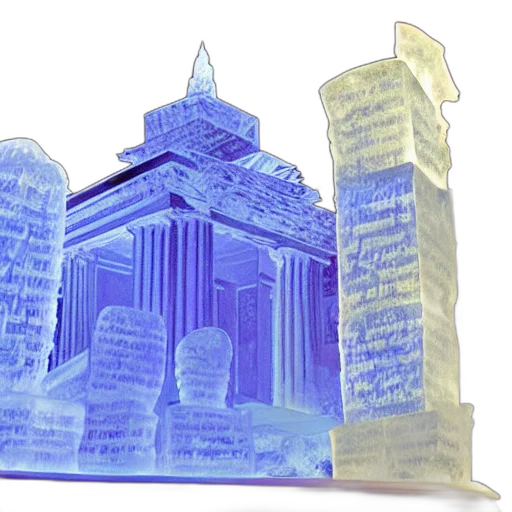 3d render, concept art, gorgeous, ice transparent PNG cut-out
