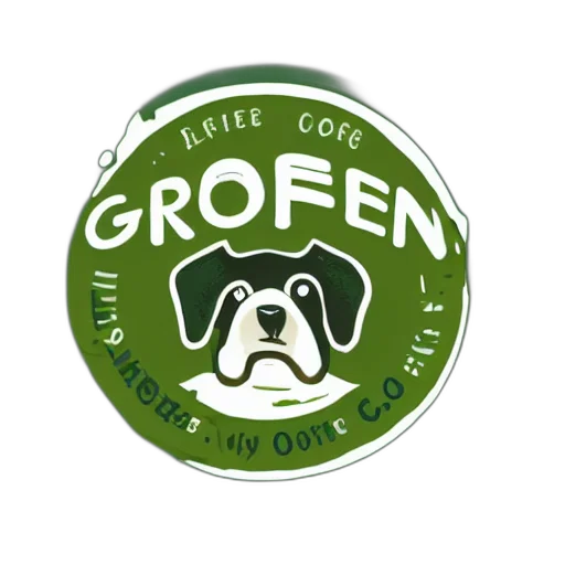 green, circular, coffee, shop, logo, depicting, ugly, dirty transparent PNG cut-out
