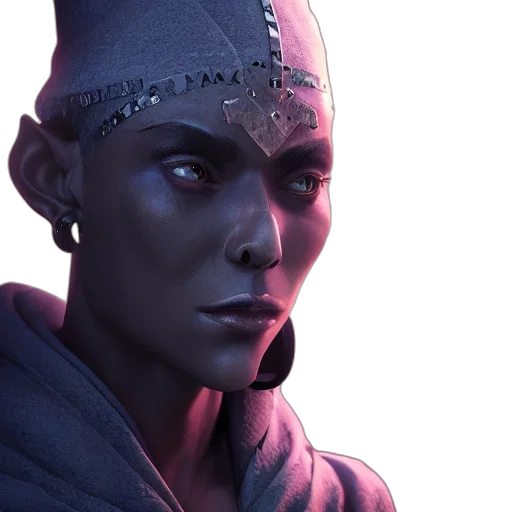 face, staff, mask, concept art transparent PNG cut-out