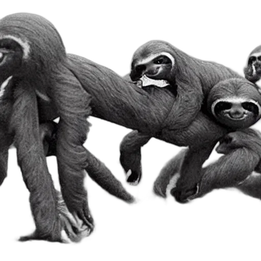 animal, creature, concept art, 3d render, photorealistic, fought, sloths transparent PNG cut-out