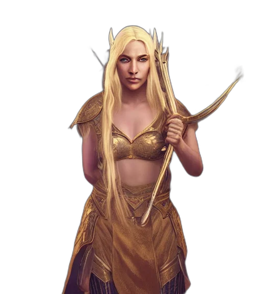 staff, fantasy art, concept art, pixel art, comic book art, golden, earth tones, elder transparent PNG cut-out
