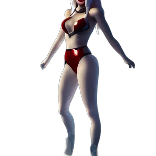 dress, creature, concept art, 3d render, comic book art, fantasy art, red, full transparent PNG cut-out