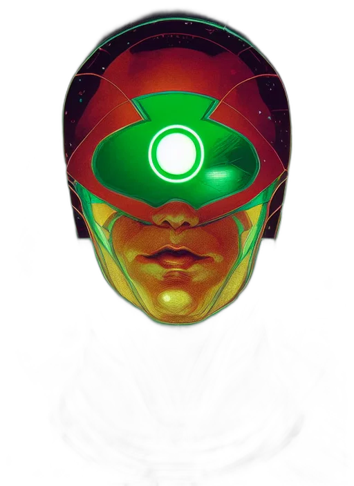 mask, face, robot, comic book art transparent PNG cut-out