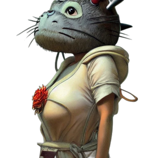 staff, hat, mask, creature, concept art, fantasy art, photorealistic, 3d render transparent PNG cut-out