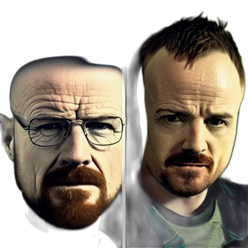 face, mask, photorealistic, cartoon, comic book art, concept art, walter, white transparent PNG cut-out