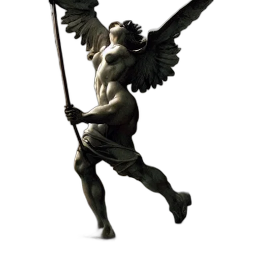 sword, staff, weapon, 3d render transparent PNG cut-out