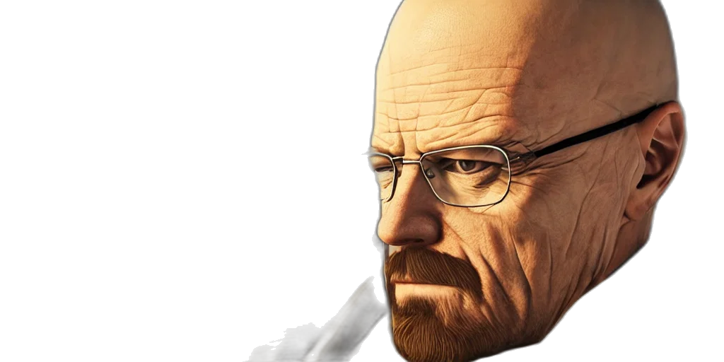 face, photorealistic, 3d render, concept art, cartoon, walter, white, gta transparent PNG cut-out
