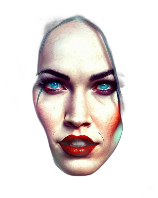 face, mask, robot, jewelry, photorealistic, 3d render, fantasy art, cyberpunk transparent PNG cut-out