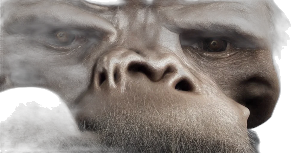 face, creature, animal, mask, photorealistic, concept art, 3d render, fantasy art transparent PNG cut-out