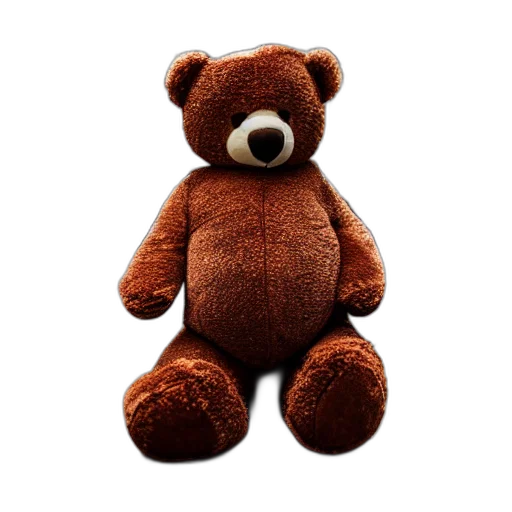 animal, 3d render, huge, teddybear transparent PNG cut-out