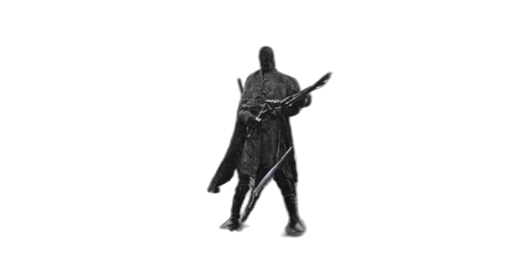 sword, staff, weapon, jacket transparent PNG cut-out