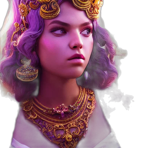 crown, jewelry, face, fantasy art transparent PNG cut-out