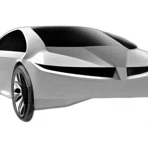 car, concept art, 3d render, photorealistic transparent PNG cut-out