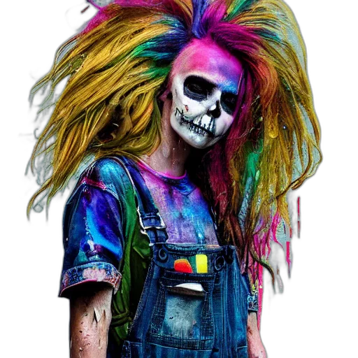 mask, hair, jacket, face, photorealistic, concept art, cyberpunk, watercolor transparent PNG cut-out