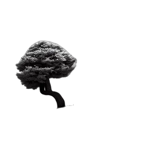 tree, hat, crown, hair, photorealistic, concept art, 3d render, pencil sketch transparent PNG cut-out