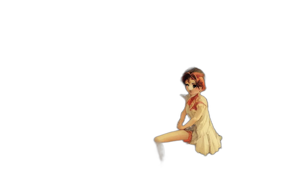dress, creature, staff, weapon transparent PNG cut-out