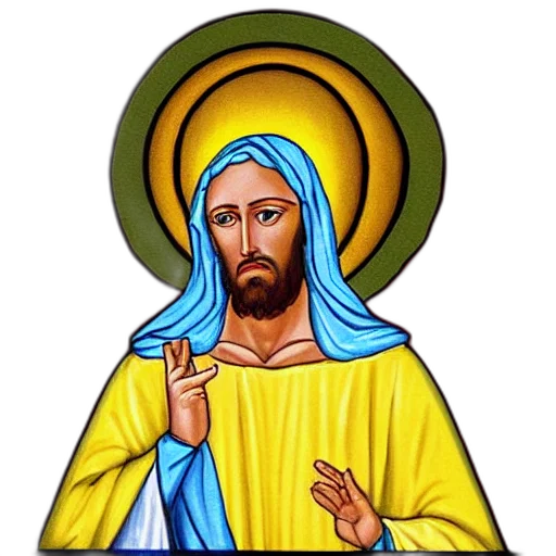 pixel art, photorealistic, jesus, thy transparent PNG cut-out