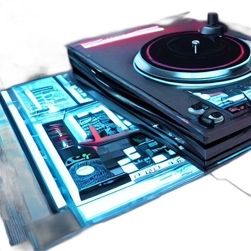 3d render, vaporwave, concept art, cyberpunk, render, turntable, realistic, octane transparent PNG cut-out