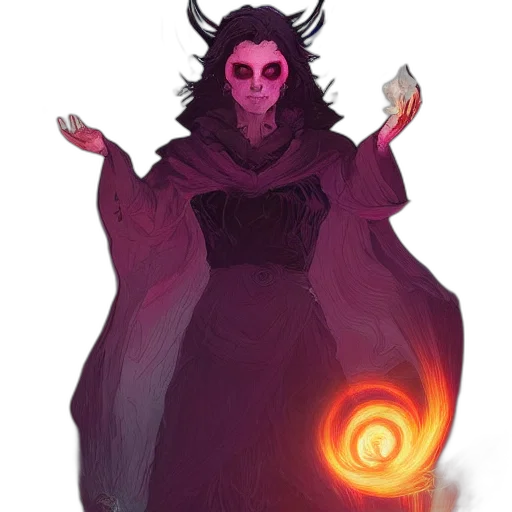 staff, dress, mask, creature, concept art, fantasy art, pixel art, comic book art transparent PNG cut-out