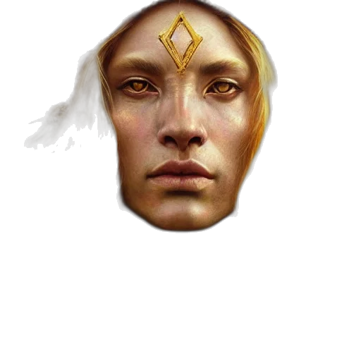face, mask, crown, jewelry transparent PNG cut-out