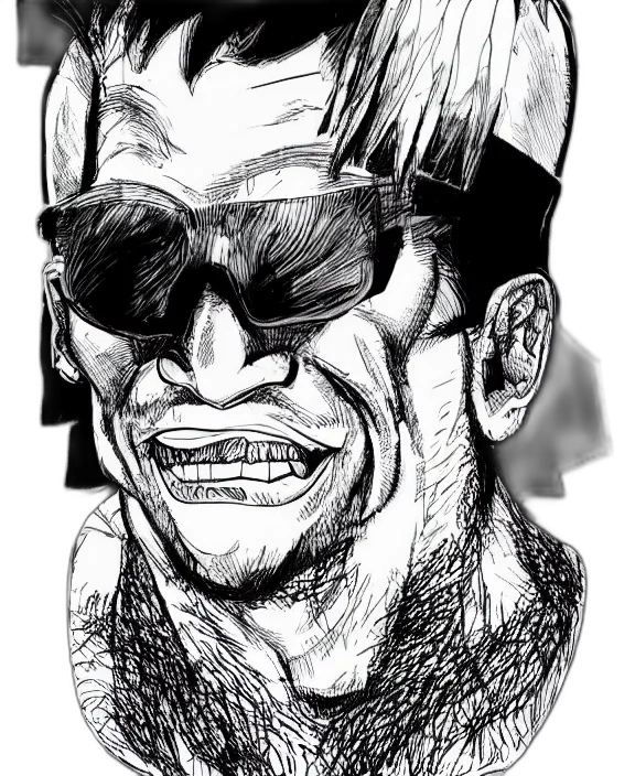 face, mask, comic book art, cartoon, pencil sketch, concept art, highly, detailed transparent PNG cut-out