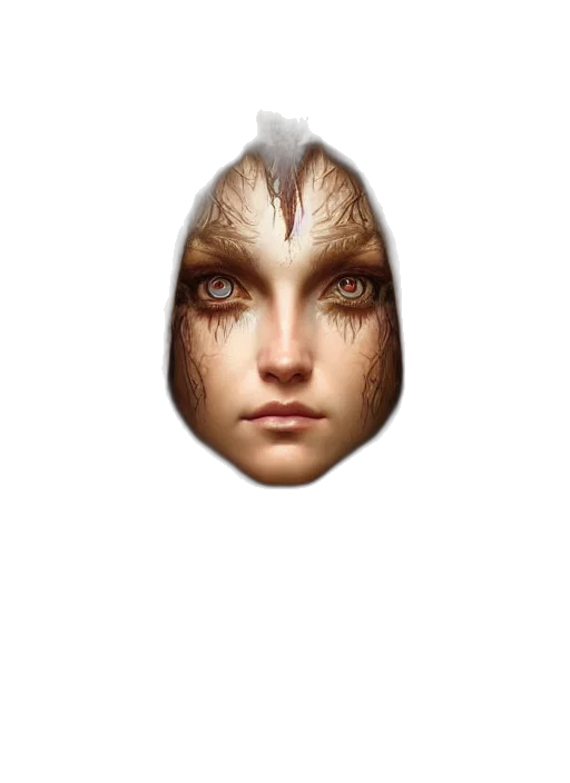 face, mask, creature, dragon transparent PNG cut-out