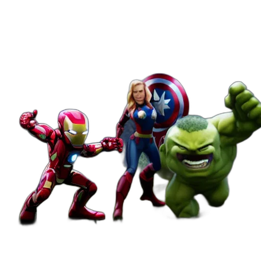 3d render, concept art, comic book art, shot, marvel, avengers, style, disney transparent PNG cut-out