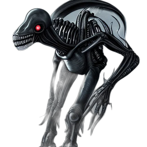 creature, robot, animal, dragon, concept art, 3d render, comic book art, fantasy art transparent PNG cut-out