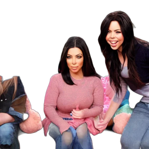3d render, icarly, kim, kardashian transparent PNG cut-out