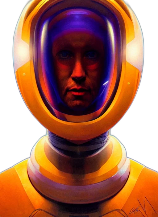 robot, face, mask, concept art, 3d render, comic book art, photorealistic, outer space transparent PNG cut-out