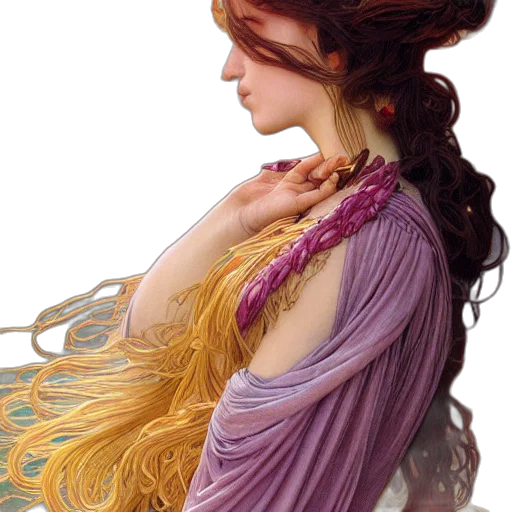 hair, dress, crown, jewelry transparent PNG cut-out