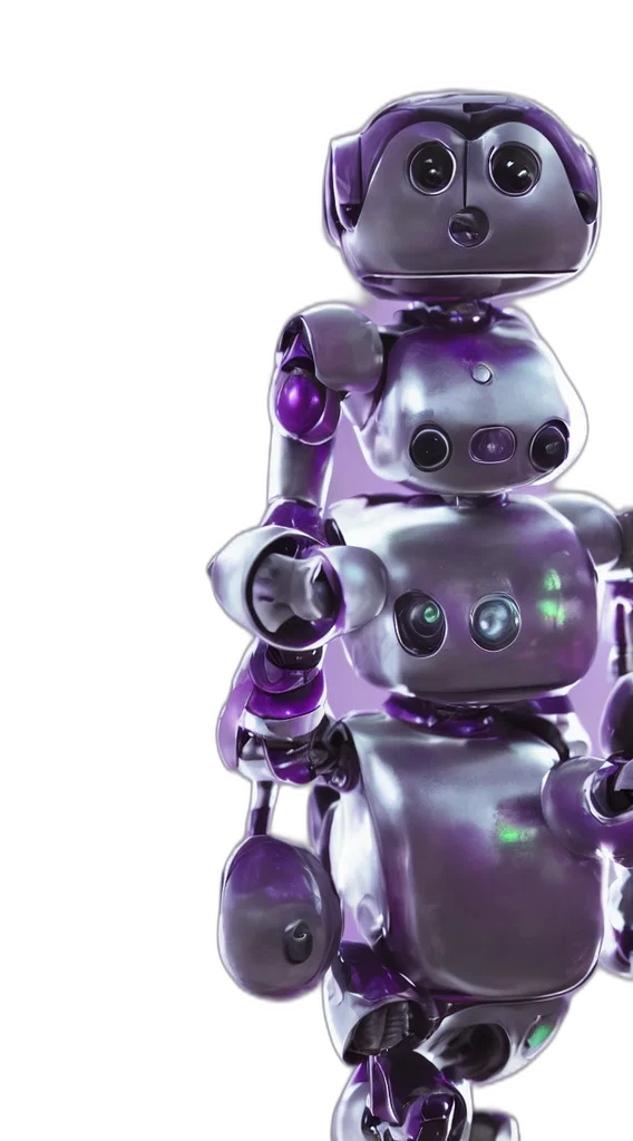 robot, 3d render, concept art, portrait transparent PNG cut-out