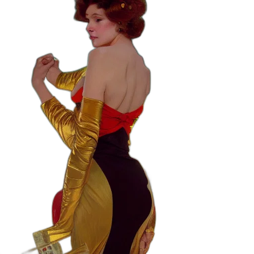 dress, concept art, fantasy art, photorealistic transparent PNG cut-out