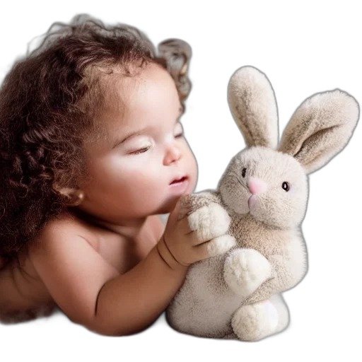 photorealistic, cute, year, old transparent PNG cut-out