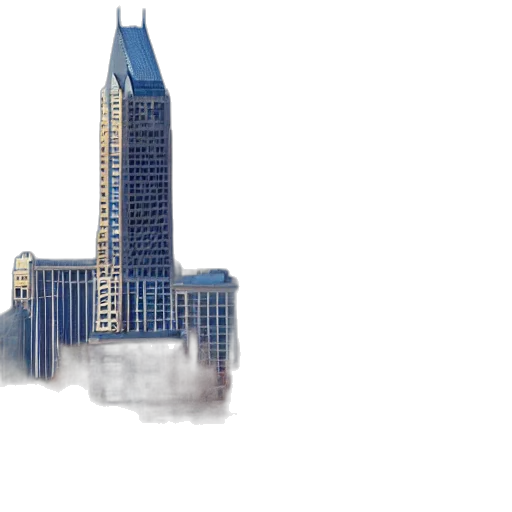 building, concept art, 3d render, photorealistic, watercolor, city street, skyscraper, asheville transparent PNG cut-out