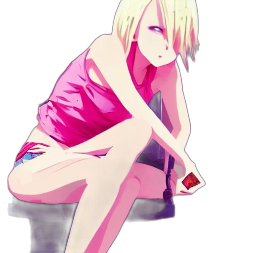dress, robot, weapon, flower, anime, cartoon, pixel art, concept art transparent PNG cut-out