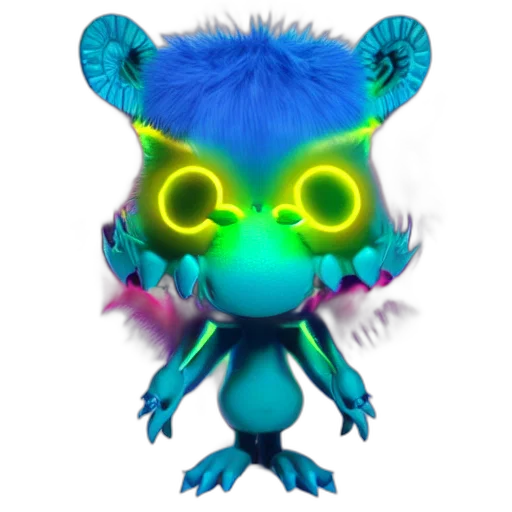 creature, dragon, staff, mask transparent PNG cut-out