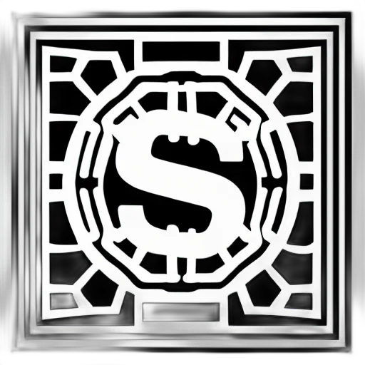 sword, dragon, comic book art, concept art, monochrome, letter, crypto, logo transparent PNG cut-out