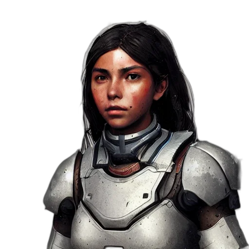 face, robot, weapon, concept art transparent PNG cut-out