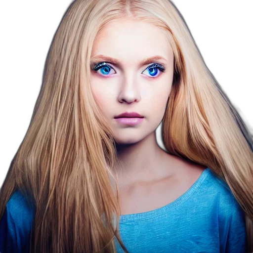 face, hair, dress, robot transparent PNG cut-out