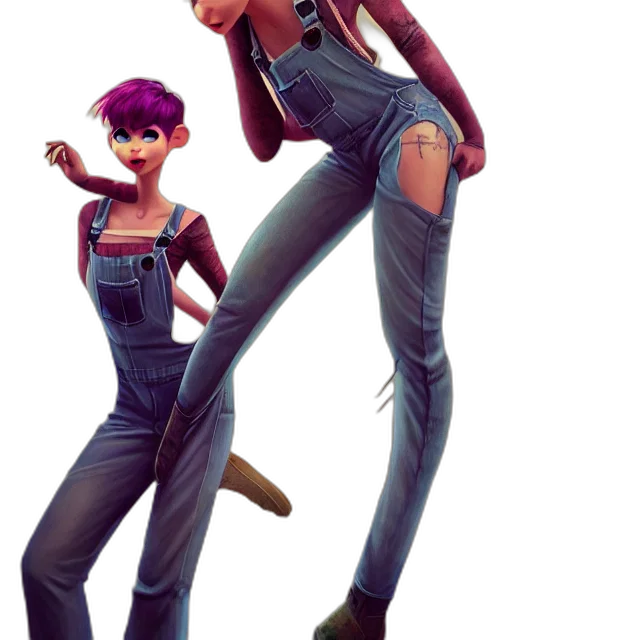 staff, concept art, 3d render, comic book art, cartoon, dark, full, body transparent PNG cut-out