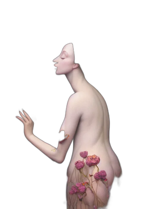 creature, flower, mask, face transparent PNG cut-out