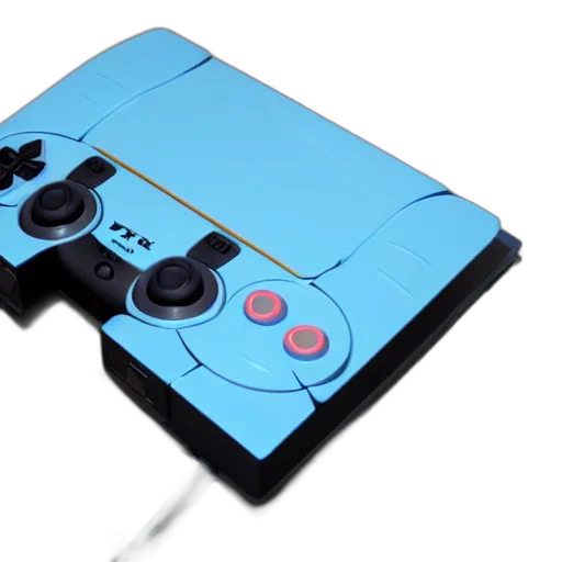 3d render, concept art, blue, playstation transparent PNG cut-out