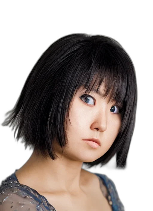 face, hair, robot, mask transparent PNG cut-out