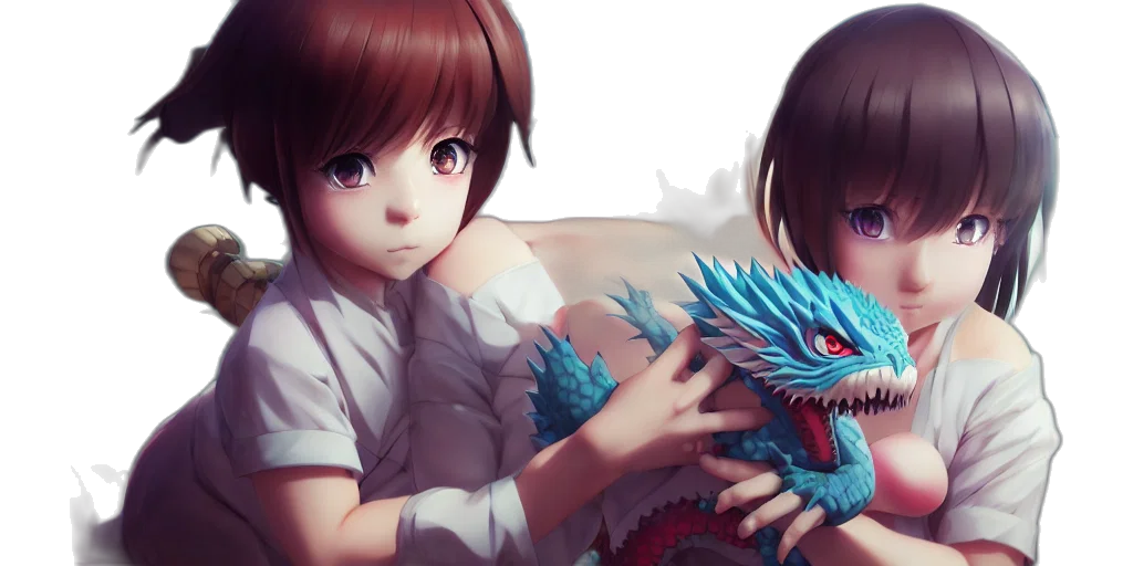 dragon, creature, fantasy art, 3d render transparent PNG cut-out