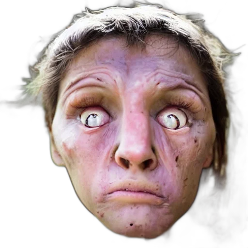 face, mask, creature, staff, photorealistic, concept art, 3d render, fantasy art transparent PNG cut-out